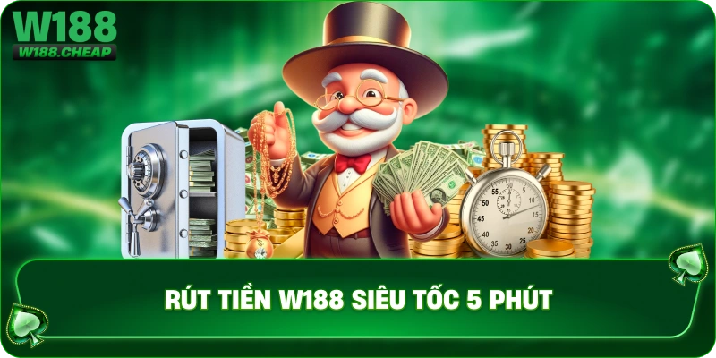 Rút tiền w188 siêu tốc 5 phút